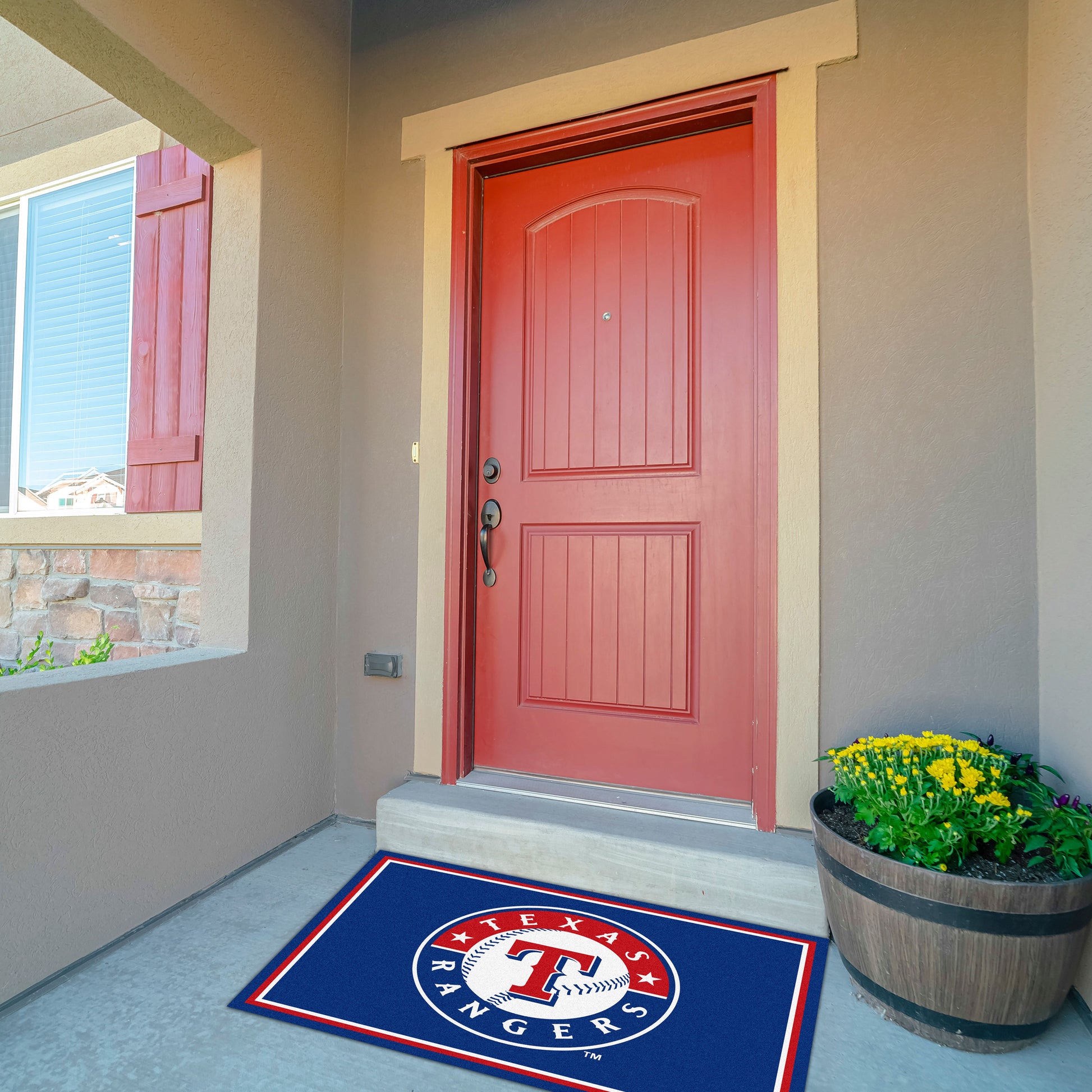 Texas Rangers Front Door Mat