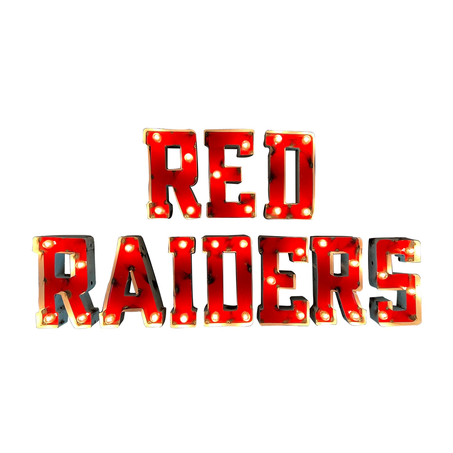 Texas Tech Red Raiders lighted metal sign