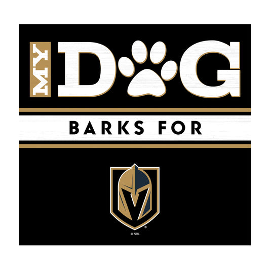 Vegas Golden Knights dog sign