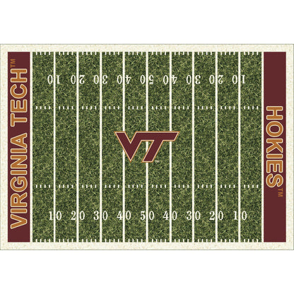 Virginia Tech Hokies home field style area rug