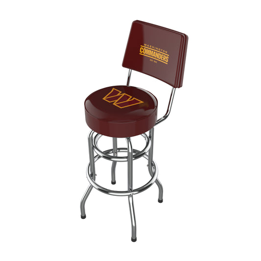 Washington Commanders Chrome Barstool