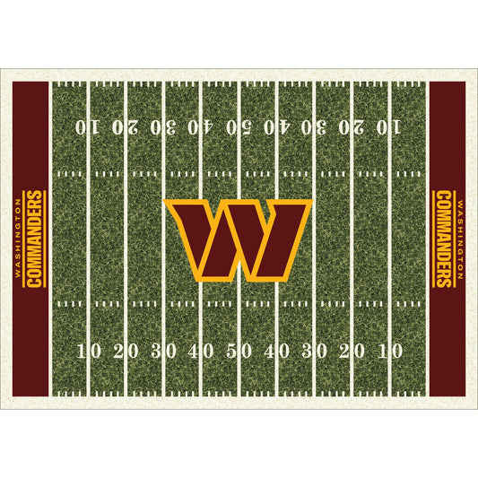 Washington Commanders home field style area rug