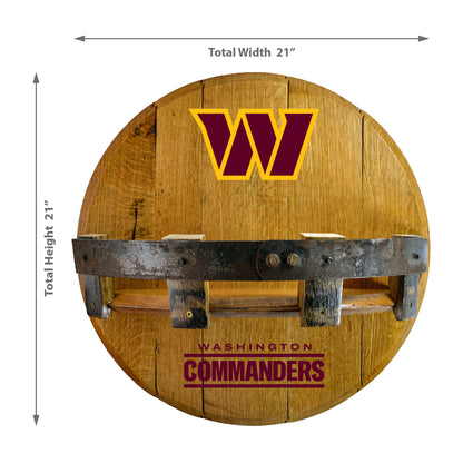 Washington Commanders whiskey barrel shelf dimensions