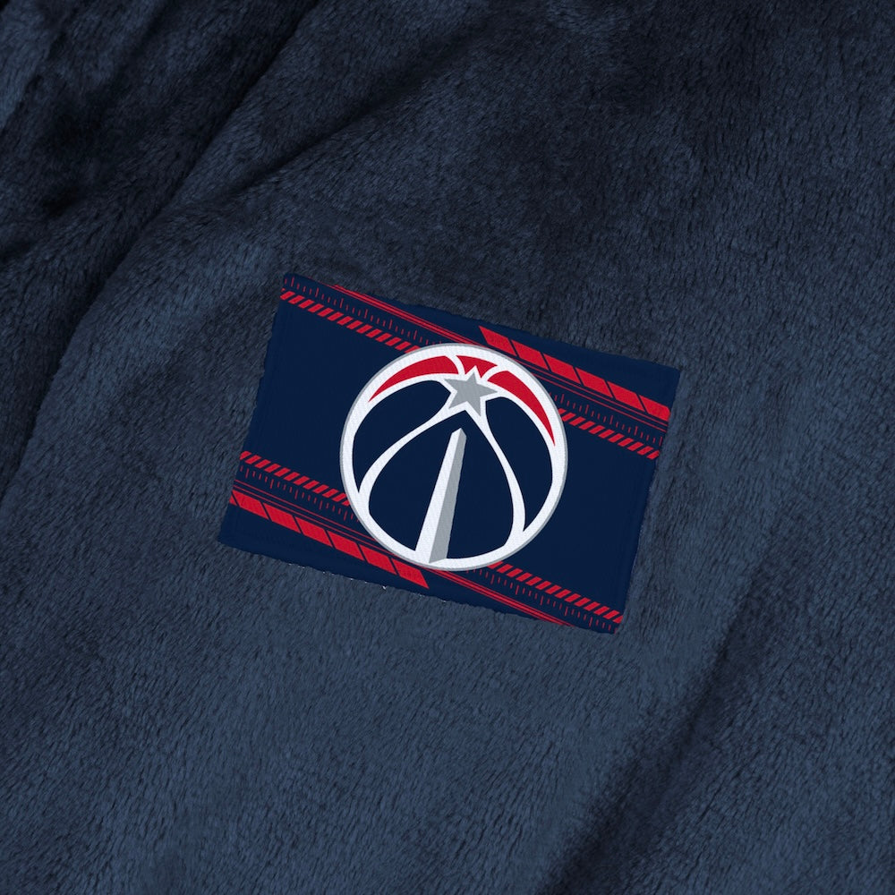 Washington Wizards team color bathrobe patch