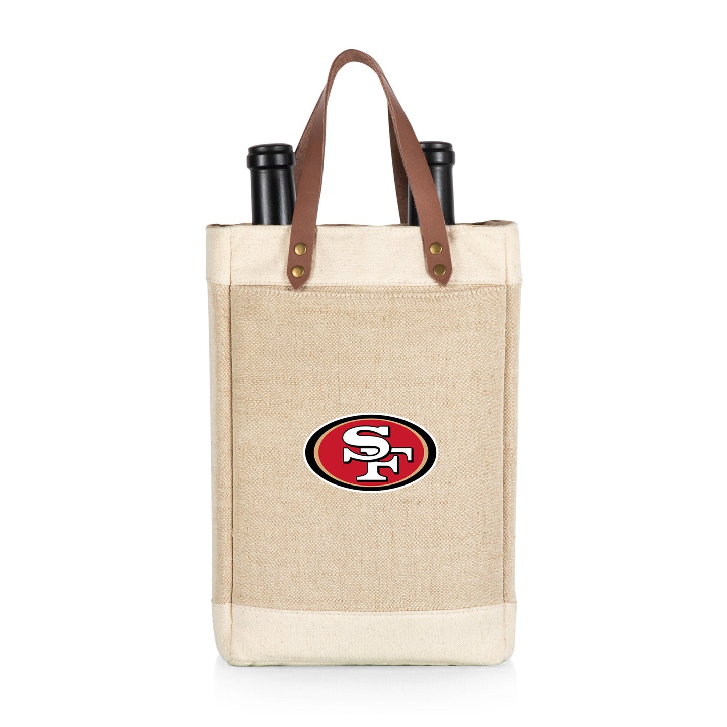 San Francisco 49ers - Pinot Jute 2 Bottle Insulated Wine Bag