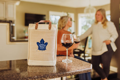 Toronto Maple Leafs - Pinot Jute 2 Bottle Insulated Wine Bag