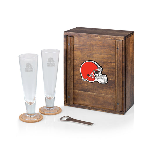 Cleveland Browns - Pilsner Beer Glass Gift Set