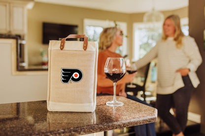 Philadelphia Flyers - Pinot Jute 2 Bottle Insulated Wine Bag