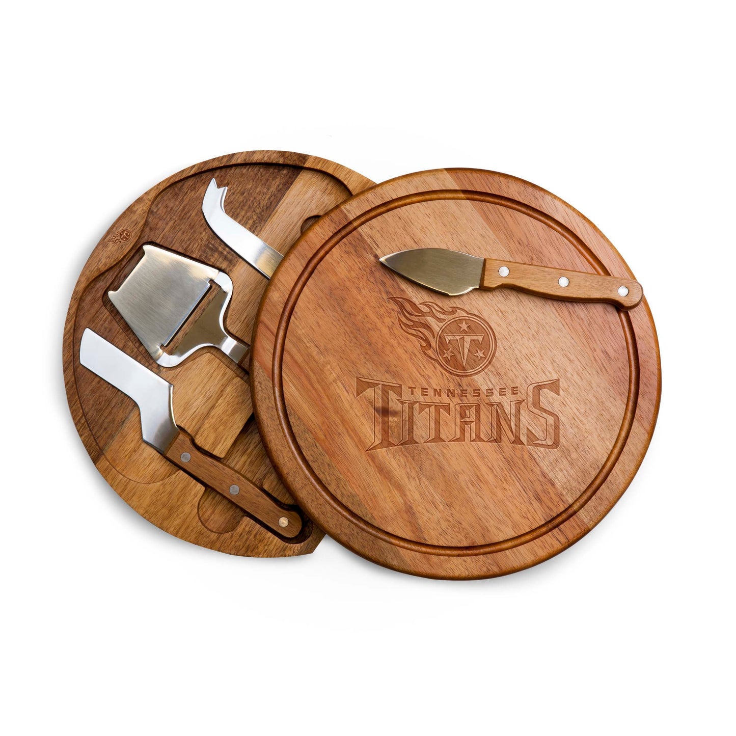 Tennessee Titans - Acacia Circo Cheese Cutting Board & Tools Set
