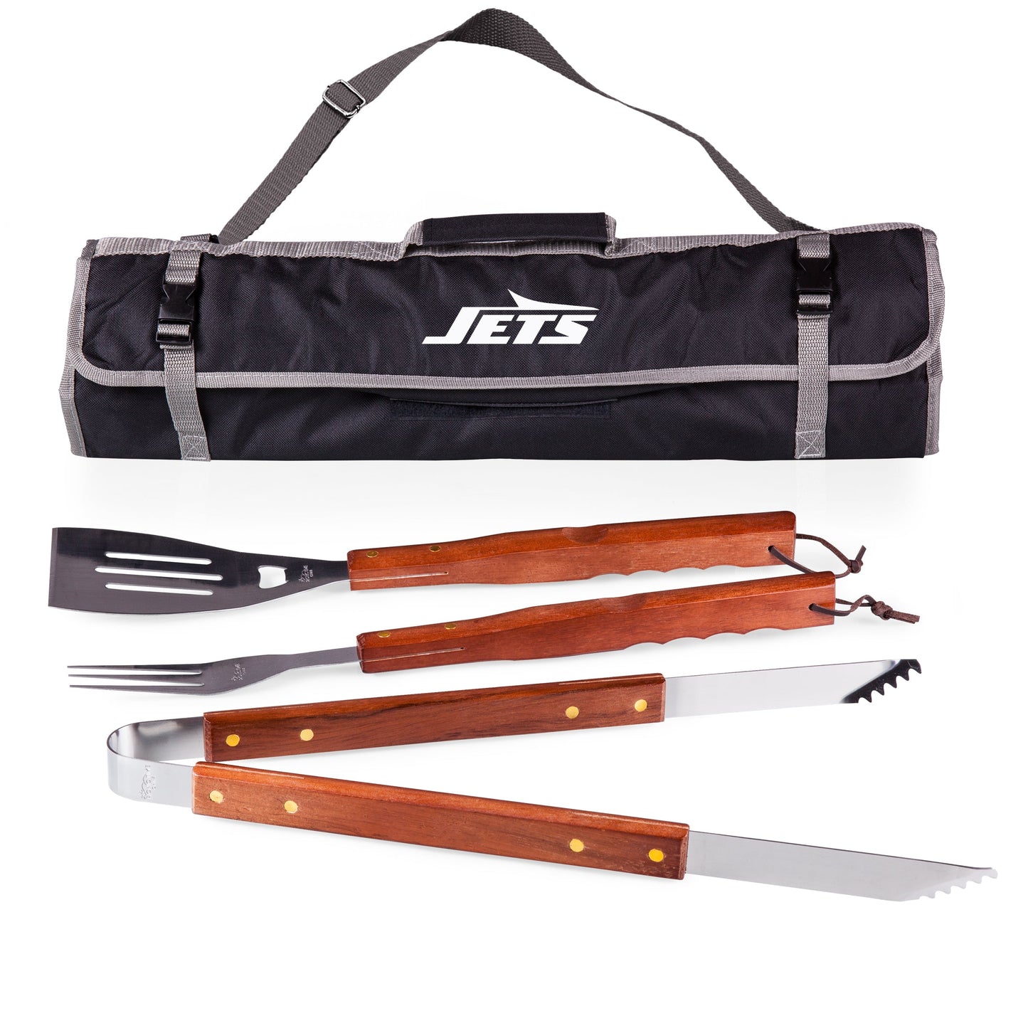 New York Jets - 3-Piece BBQ Tote & Grill Set