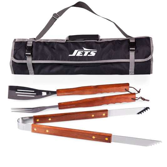 New York Jets - 3-Piece BBQ Tote & Grill Set
