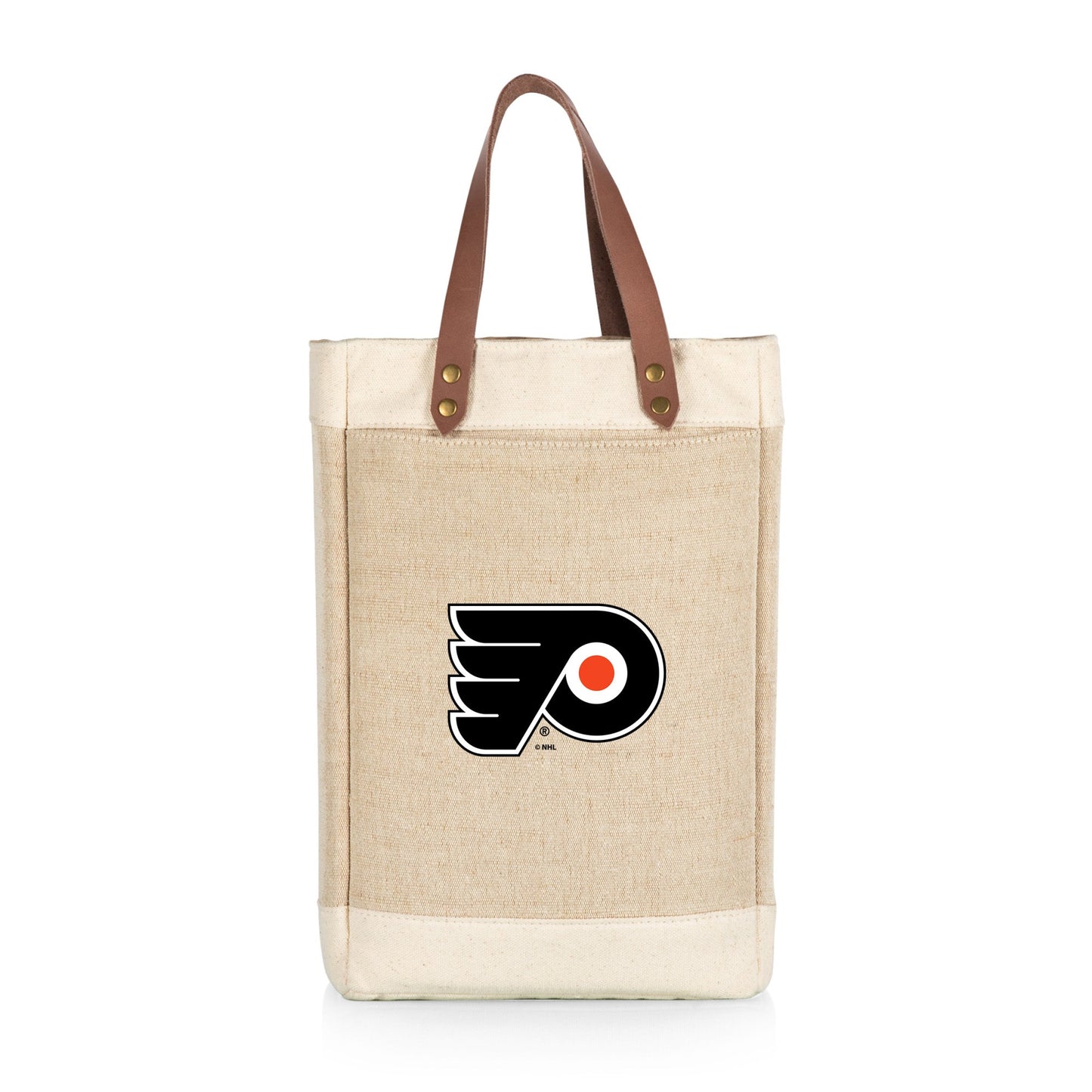 Philadelphia Flyers - Pinot Jute 2 Bottle Insulated Wine Bag