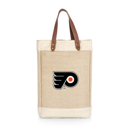 Philadelphia Flyers - Pinot Jute 2 Bottle Insulated Wine Bag
