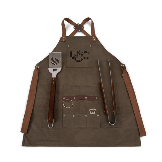 USC Trojans - BBQ Apron with Tools & Bottle Opener
