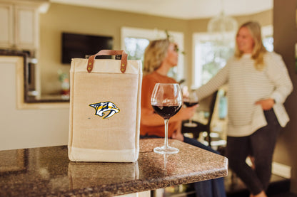 Nashville Predators - Pinot Jute 2 Bottle Insulated Wine Bag
