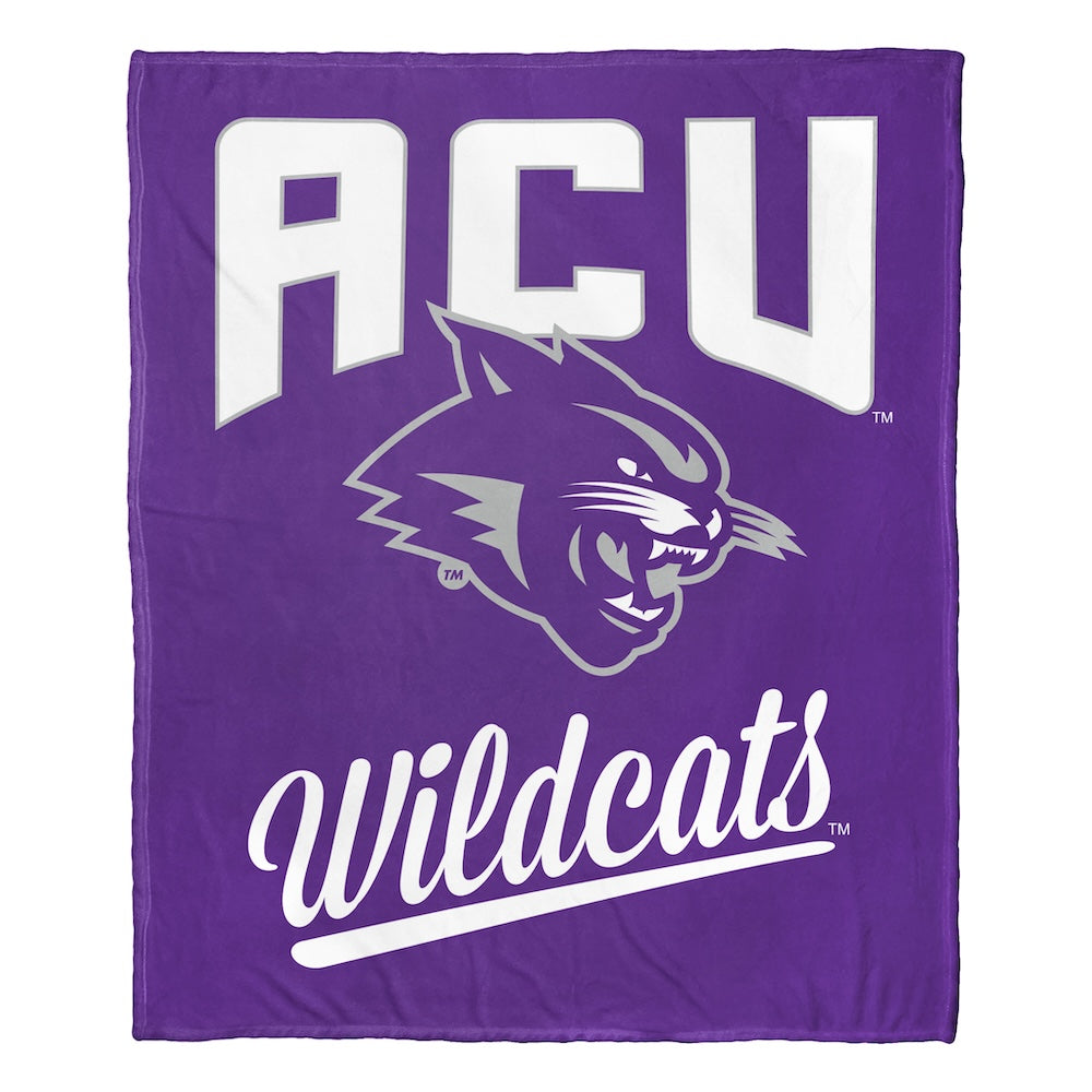 Abilene Christian Wildcats official silk touch throw blanket