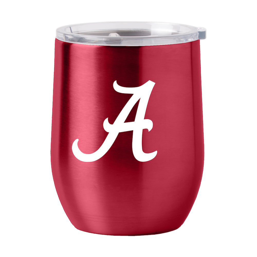 Alabama Crimson Tide stainless steel curved drink tumbler