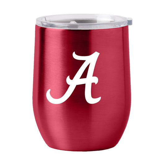 Alabama Crimson Tide stainless steel curved drink tumbler