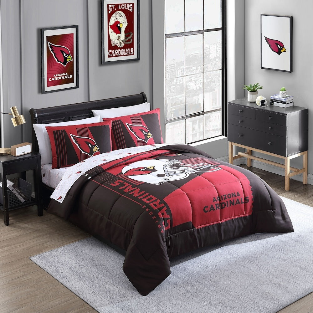Arizona Cardinals queen size bed in a bag