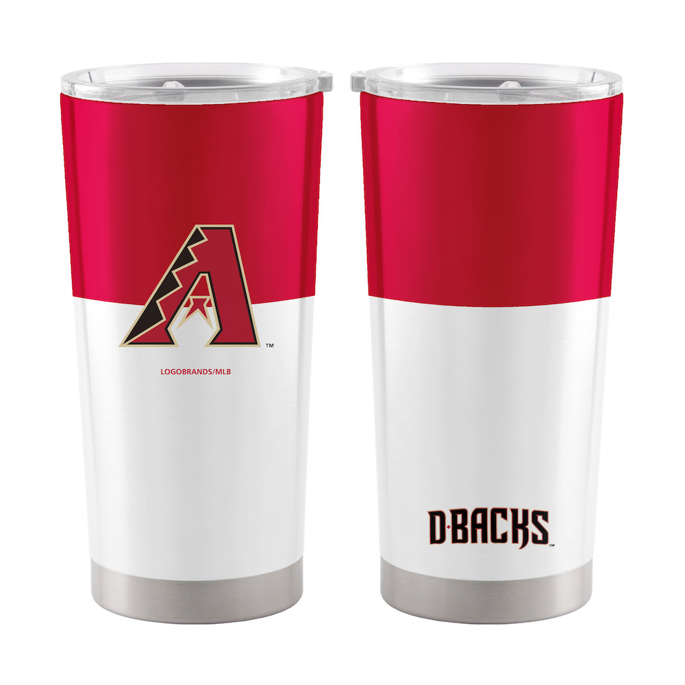 Arizona Diamondbacks 20 oz color block travel tumbler