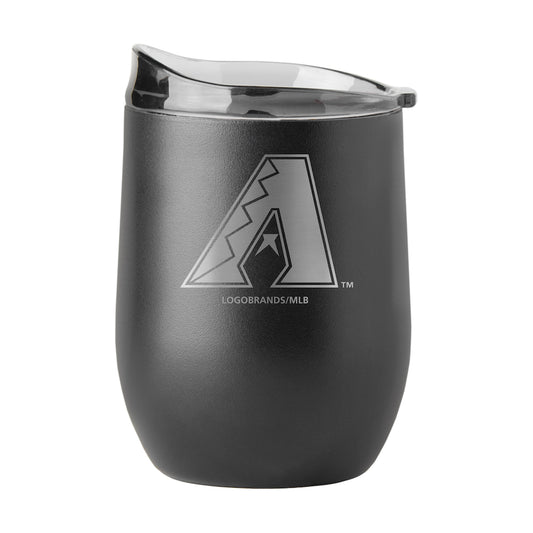 Arizona Diamondbacks black etch curved drink tumbler