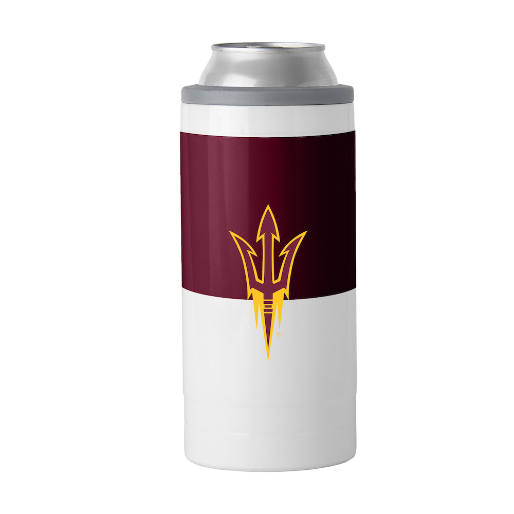 Arizona State Sun Devils colorblock slim can coolie