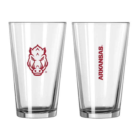 Arkansas Razorbacks pint glass