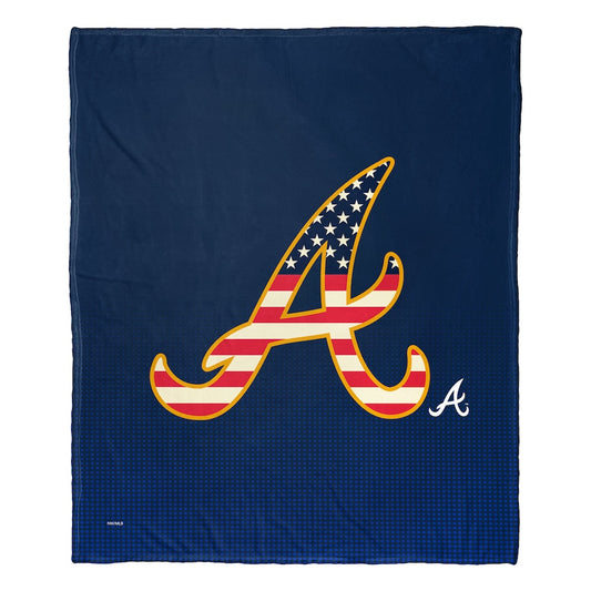 Atlanta Braves CELEBRATE silk touch throw blanket