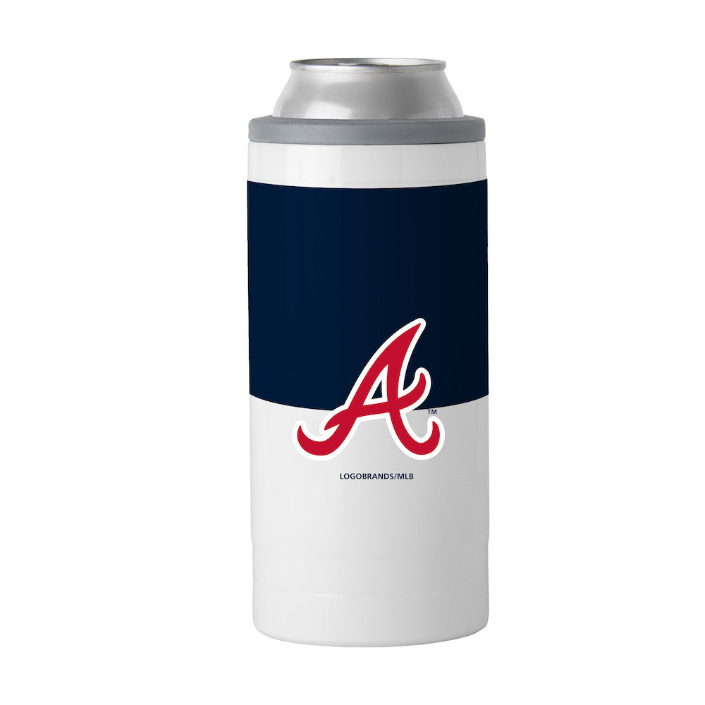 Atlanta Braves colorblock slim can coolie