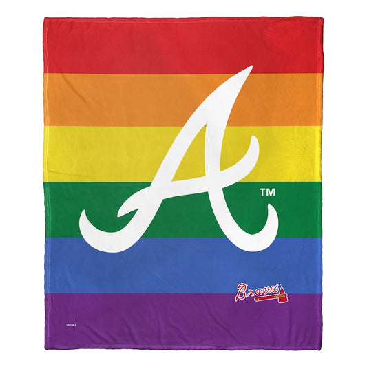 Atlanta Braves PRIDE SERIES silk touch throw blanket