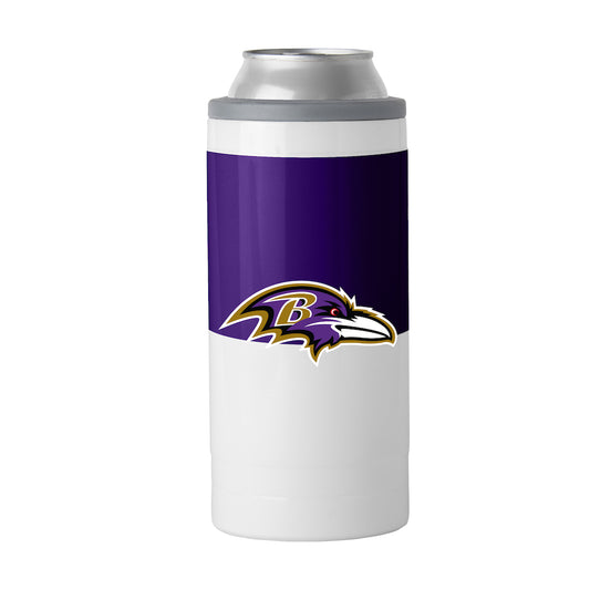 Baltimore Ravens colorblock slim can coolie