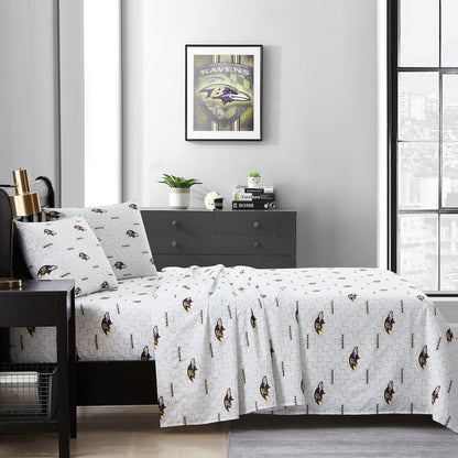Baltimore Ravens queen full sheet set