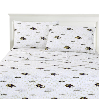 Baltimore Ravens logo bedsheet set