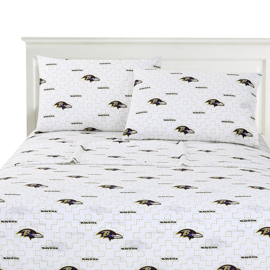 Baltimore Ravens logo bedsheet set