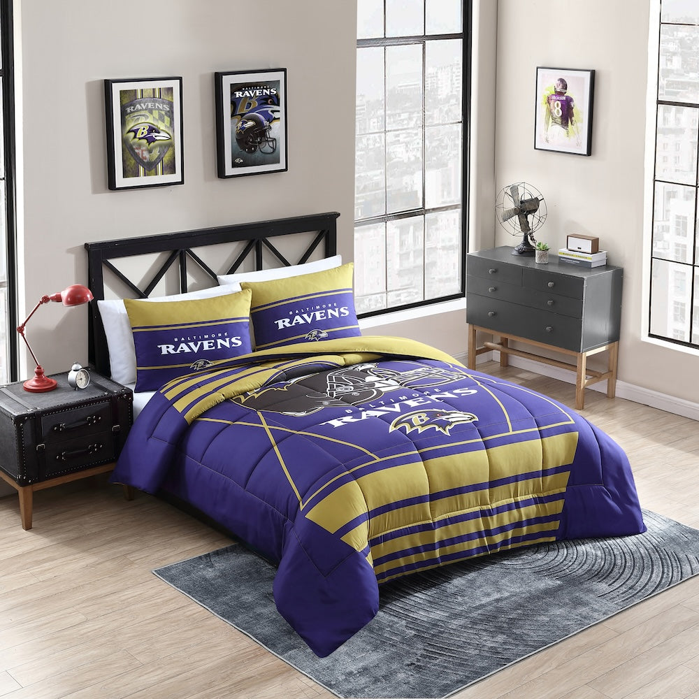 Baltimore Ravens queen size comforter set