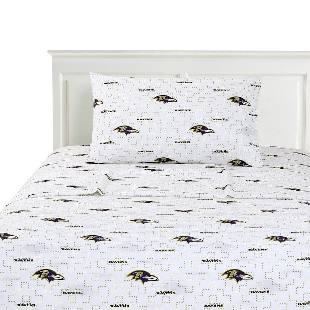 Baltimore Ravens Twin Sheets