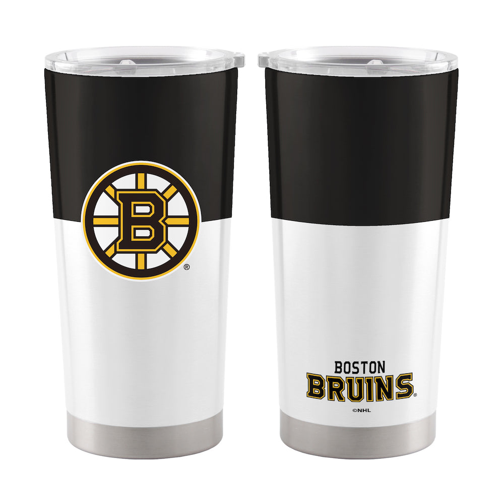 Boston Bruins 20 oz color block travel tumbler