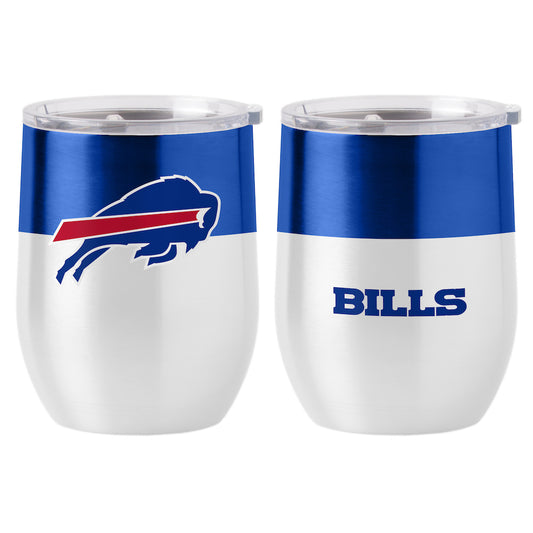 Buffalo Bills color block curved drink tumbler