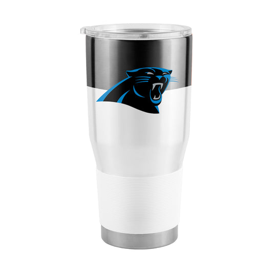 Carolina Panthers 30 oz color block travel tumbler