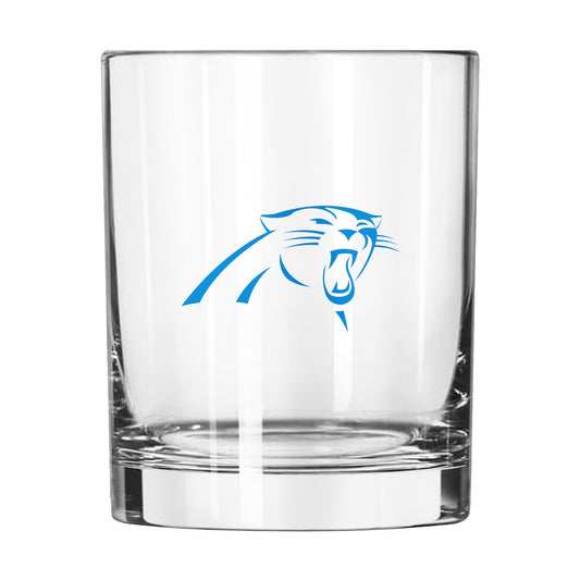 Carolina Panthers Rocks Glass