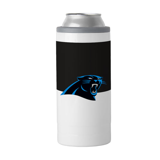 Carolina Panthers colorblock slim can coolie