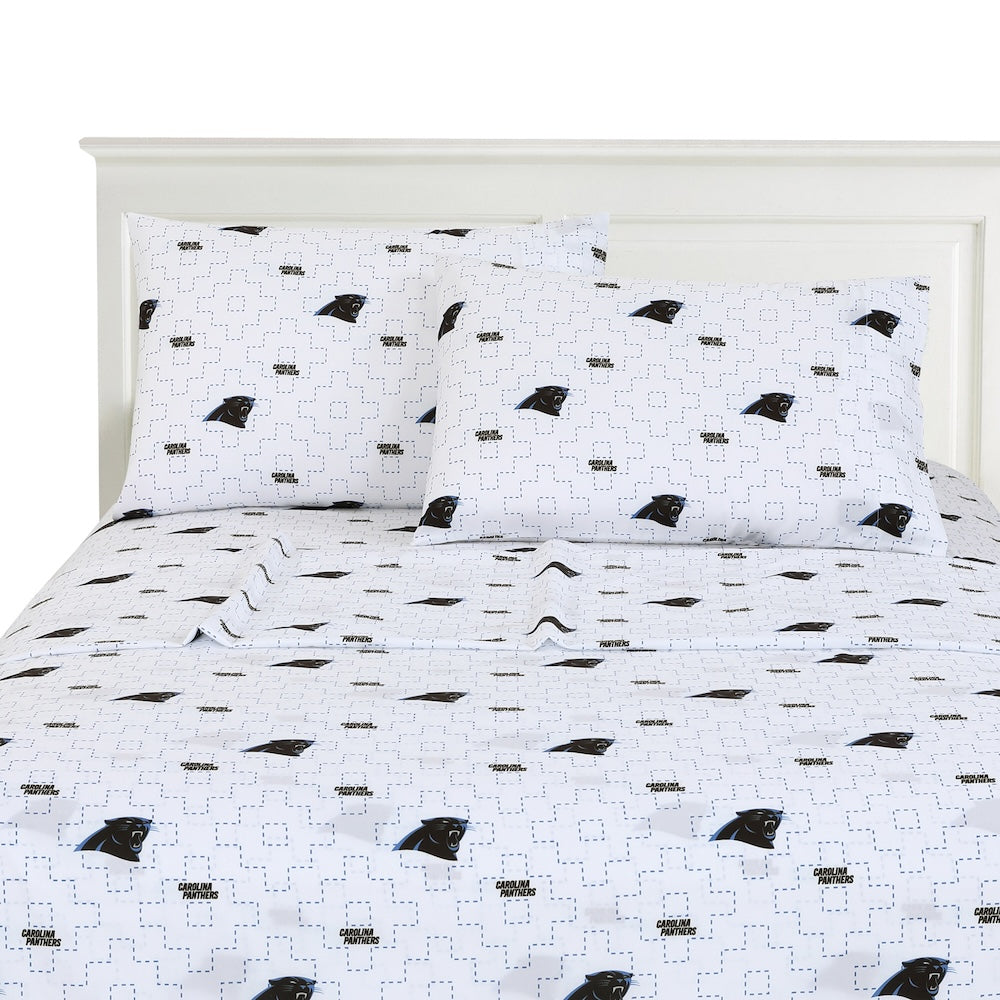 Carolina Panthers logo bedsheet set