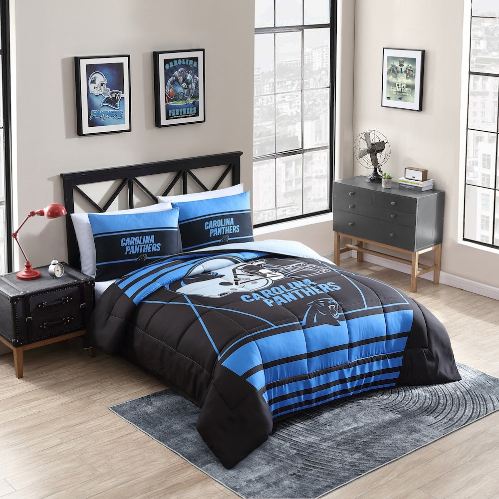 Carolina Panthers queen size comforter set