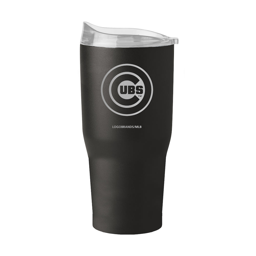 Chicago Cubs 30 oz black etch travel tumbler