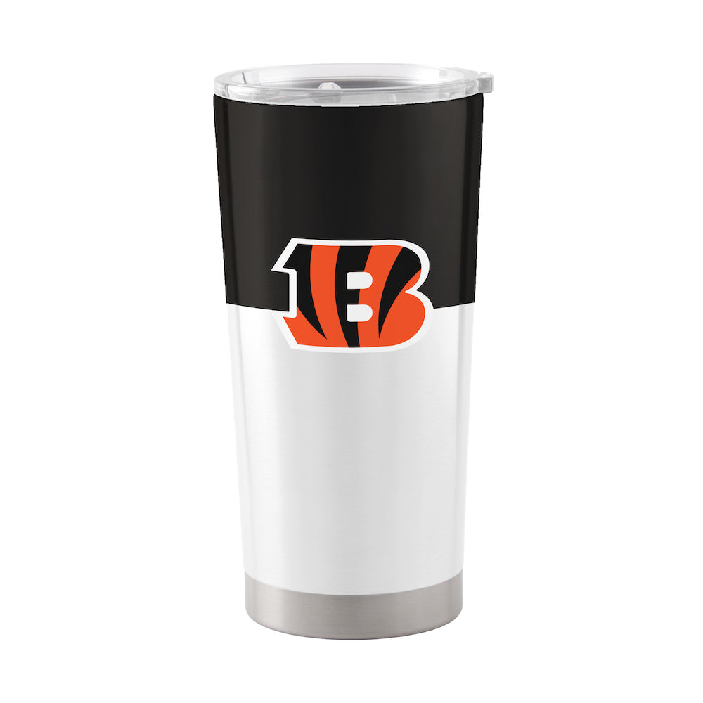 Cincinnati Bengals 20 oz color block travel tumbler