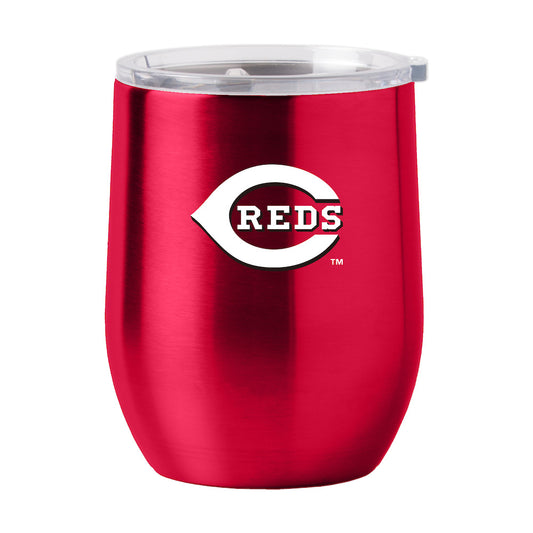 Cincinnati Reds stainless steel curved drink tumbler