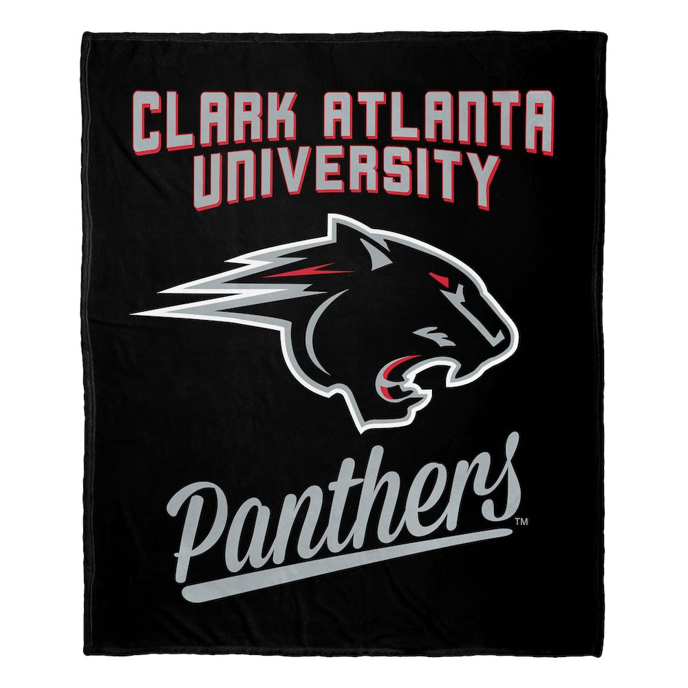 Clark Atlanta Panthers official silk touch throw blanket