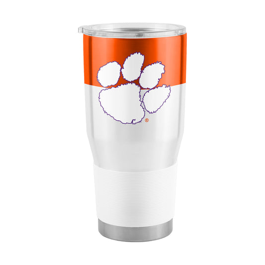 Clemson Tigers 30 oz color block travel tumbler