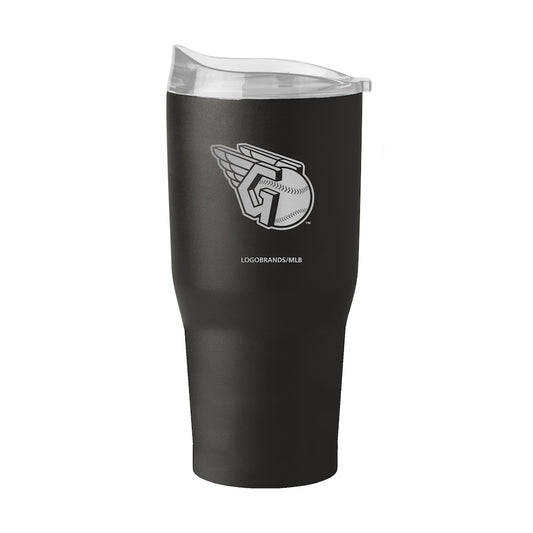 Cleveland Guardians 30 oz black etch travel tumbler