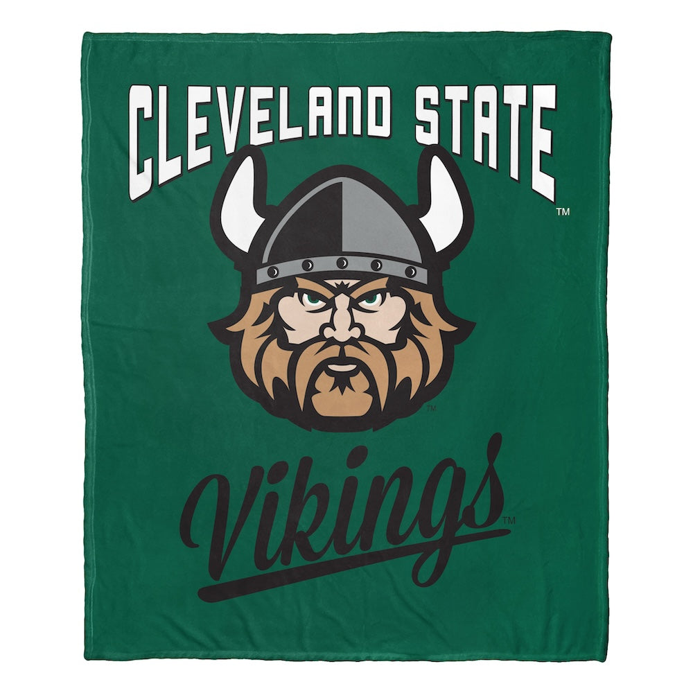 Cleveland State Vikings official silk touch throw blanket